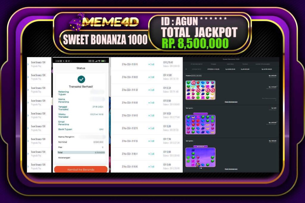 Bukti Jp MEME4D Togel Online 27 NOVEMBER 2024