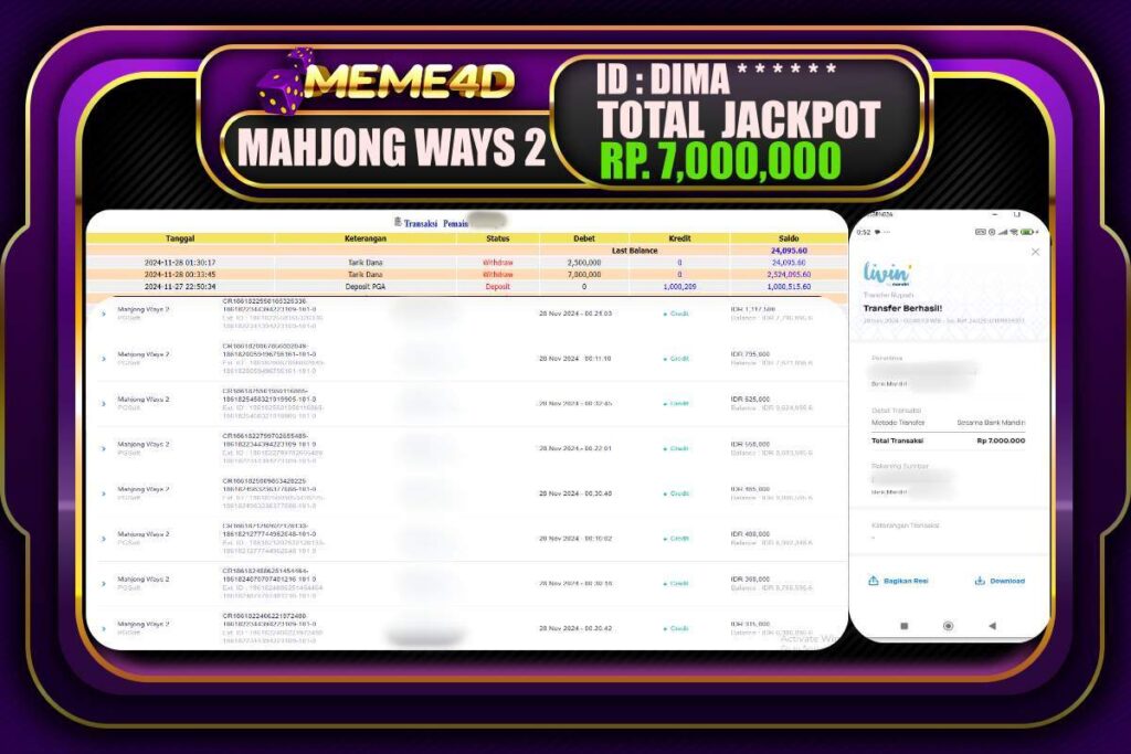 Bukti Jp MEME4D Togel Online 28 NOVEMBER 2024