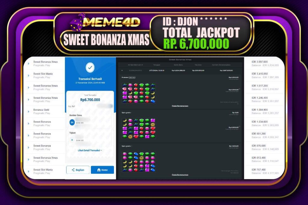 Bukti Jp MEME4D Togel Online 27 NOVEMBER 2024