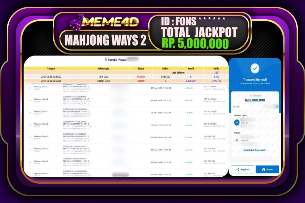 Bukti Jp MEME4D Togel Online 28 NOVEMBER 2024