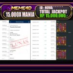 Bukti Jp MEME4D Slot Online 29 DESEMBER 2024