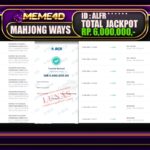 Bukti Jp MEME4D Slot Online 08 DESEMBER 2024