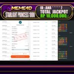 Bukti Jp MEME4D Slot Online 29 DESEMBER 2024