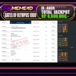 Bukti Jp MEME4D Slot Online 10 DESEMBER 2024