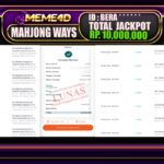 Bukti Jp MEME4D Slot Online 10 DESEMBER 2024