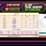 Bukti Jp MEME4D Togel Online 08 DECEMBER 2024