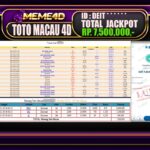 Bukti Jp MEME4D Togel Online 30 DESEMBER 2024