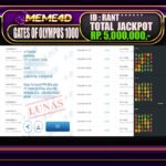 Bukti Jp MEME4D Slot Online 17 DESEMBER 2024