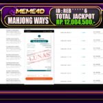 Bukti Jp MEME4D Slot Online 16 DESEMBER 2024