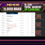 Bukti Jp MEME4D Slot Online 20 DESEMBER 2024