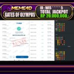 Bukti Jp MEME4D Slot Online 08 DESEMBER 2024