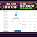 Bukti Jp MEME4D Slot Online 09 DESEMBER 2024