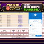 Bukti Jp MEME4D Togel Online 02 JANUARI 2025