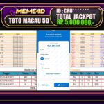 Bukti Jp MEME4D Togel Online 07 JANUARI 2025