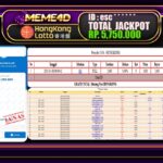 Bukti Jp MEME4D Togel Online 09 JANUARI 2025