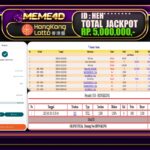 Bukti Jp MEME4D Togel Online 11 JANUARI 2025