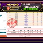 Bukti Jp MEME4D Togel Online 06 Maret 2025