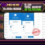 Bukti Jp MEME4D Slot Online 08 Maret 2025