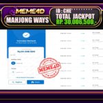 Bukti Jp MEME4D Slot Online 03 Maret 2025