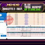 Bukti Jp MEME4D Casino Online 06 Maret 2025