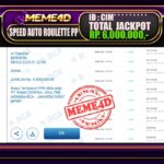 Bukti Jp MEME4D Casino Online 08 Maret 2025