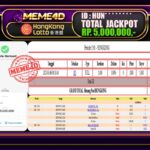 Bukti Jp MEME4D Togel Online 07 Maret 2025