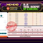 Bukti Jp MEME4D Togel Online 04 Maret 2025