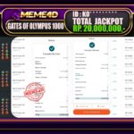 Bukti Jp MEME4D Slot Online 12 Maret 2025