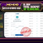 Bukti Jp MEME4D Slot Online 09 Maret 2025