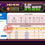 Bukti Jp MEME4D Togel Online 08 Maret 2025