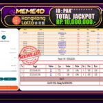 Bukti Jp MEME4D Togel Online 15 Maret 2025