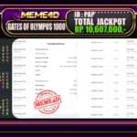 Bukti Jp MEME4D Slot Online 07 Maret 2025