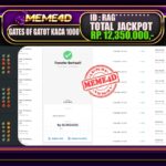 Bukti Jp MEME4D Slot Online 13 Maret 2025