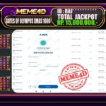 Bukti Jp MEME4D Slot Online 06 Maret 2025