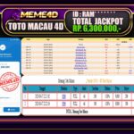 Bukti Jp MEME4D Togel Online 08 Maret 2025