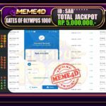 Bukti Jp MEME4D Slot Online 05 Maret 2025