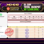 Bukti Jp MEME4D Togel Online 12 Maret 2025