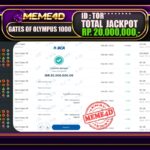 Bukti Jp MEME4D Slot Online 11 Maret 2025